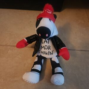 Chick-Fil-A Cow Plush Holiday Beanie And Mittens Eat Mor Chikin Hoodie